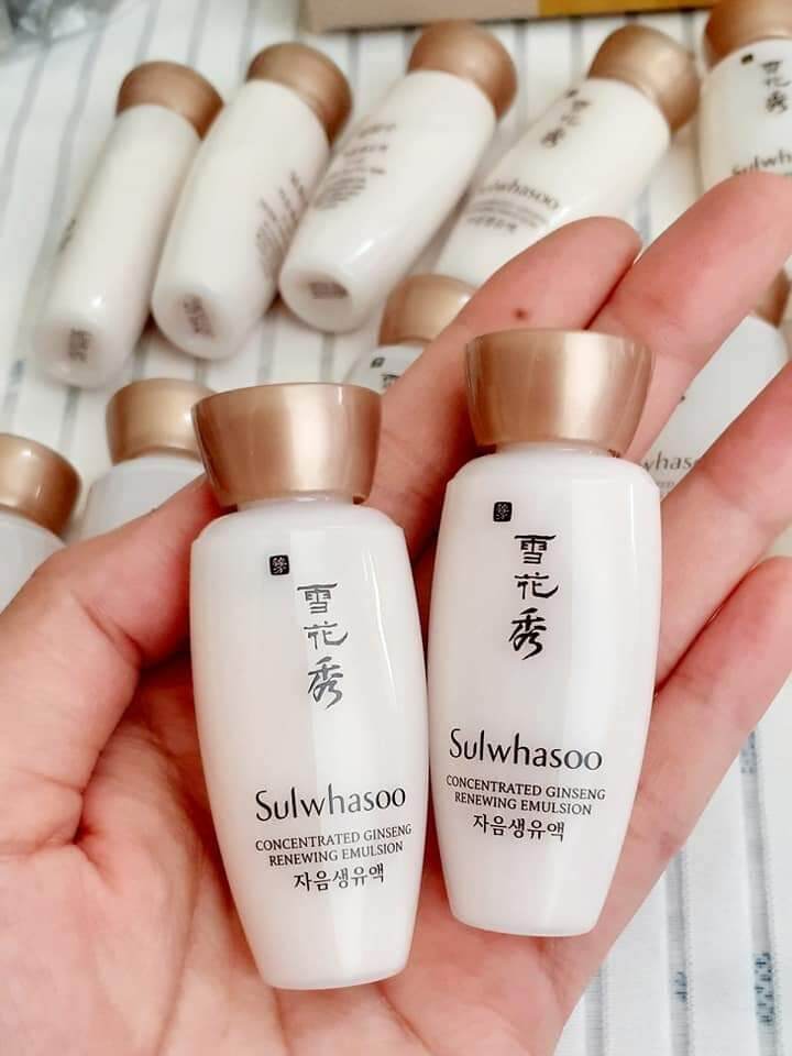 Cặp Nước Hoa Hồng Và Sữa Dưỡng Nhân Sâm Sulwhasoo Concentrated Ginseng (15ml×2)