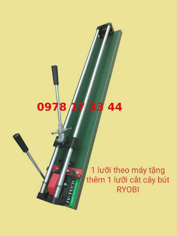 Bàn cắt gạch JEVTECH 800mm 2 thanh tặng thêm 1 lưỡi cắt cây bút RIOBY