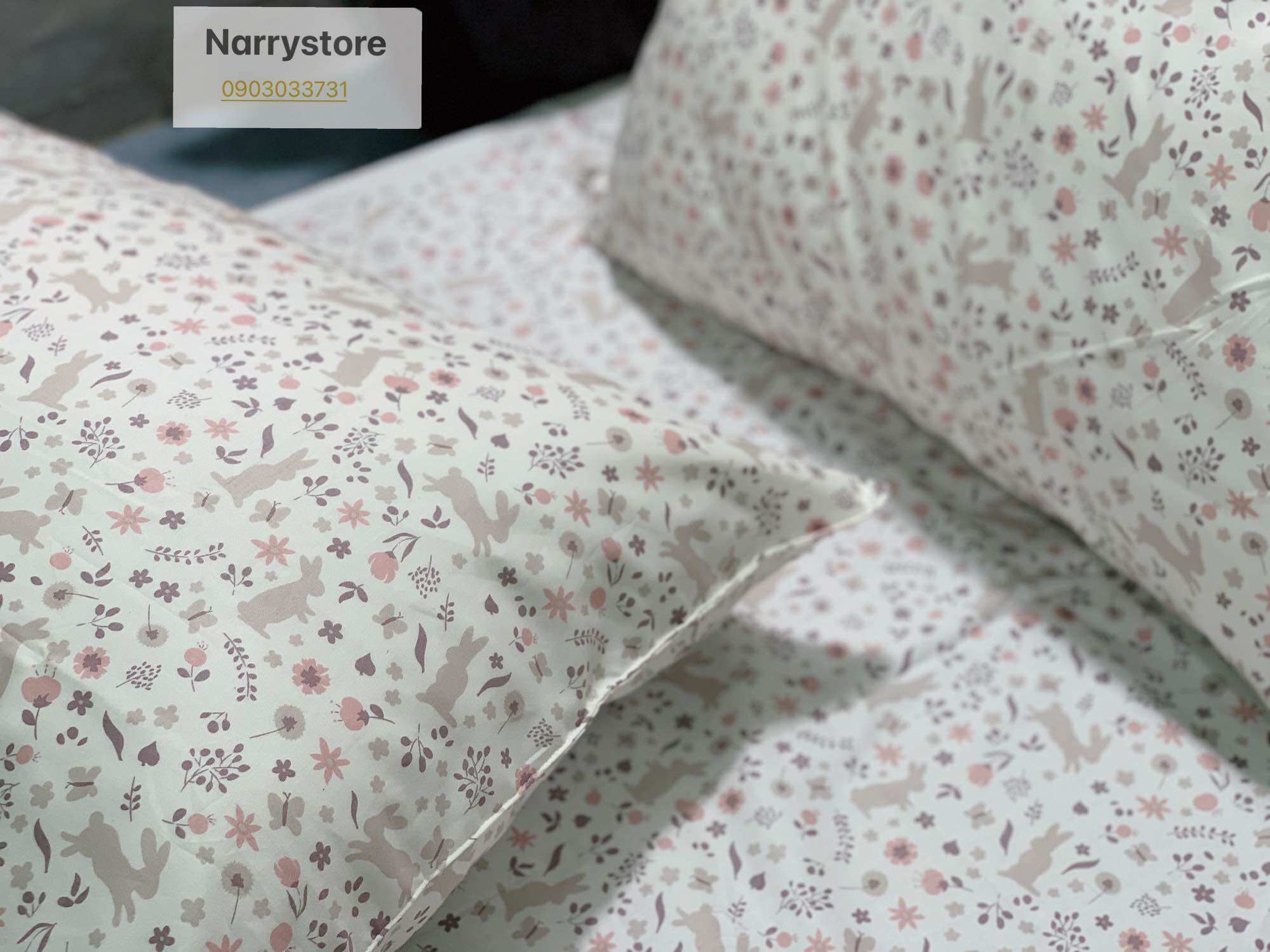 Vải may ga gối cao cấp, vải cotton lụa Hàn quốc cao cấp chuyên dùng may ga gối