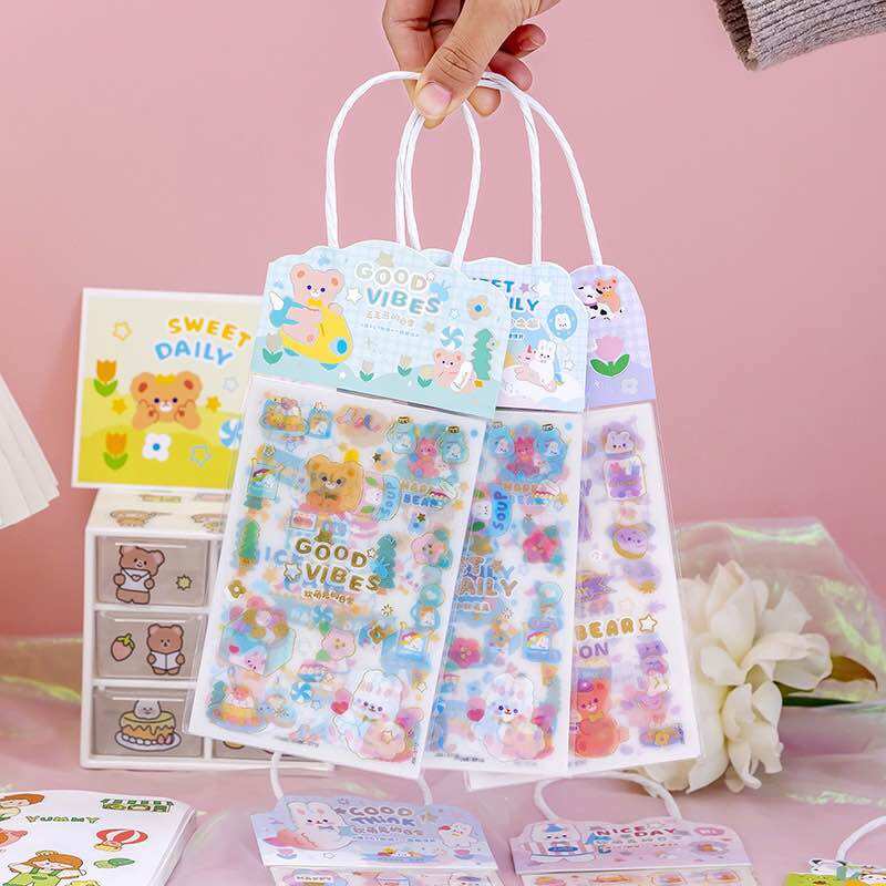 Sticker giỏ xách (3 tấm)