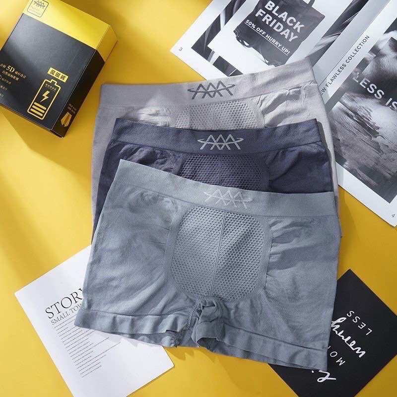 Hộp 3 quần sịp đùi nam co giãn 4 chiều