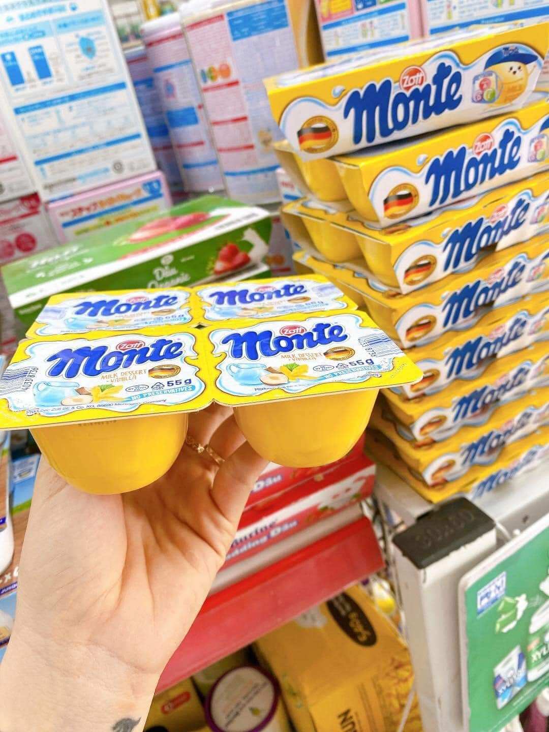 VÁNG SỮA MONTE CHO BÉ 6THANG CỘNG
