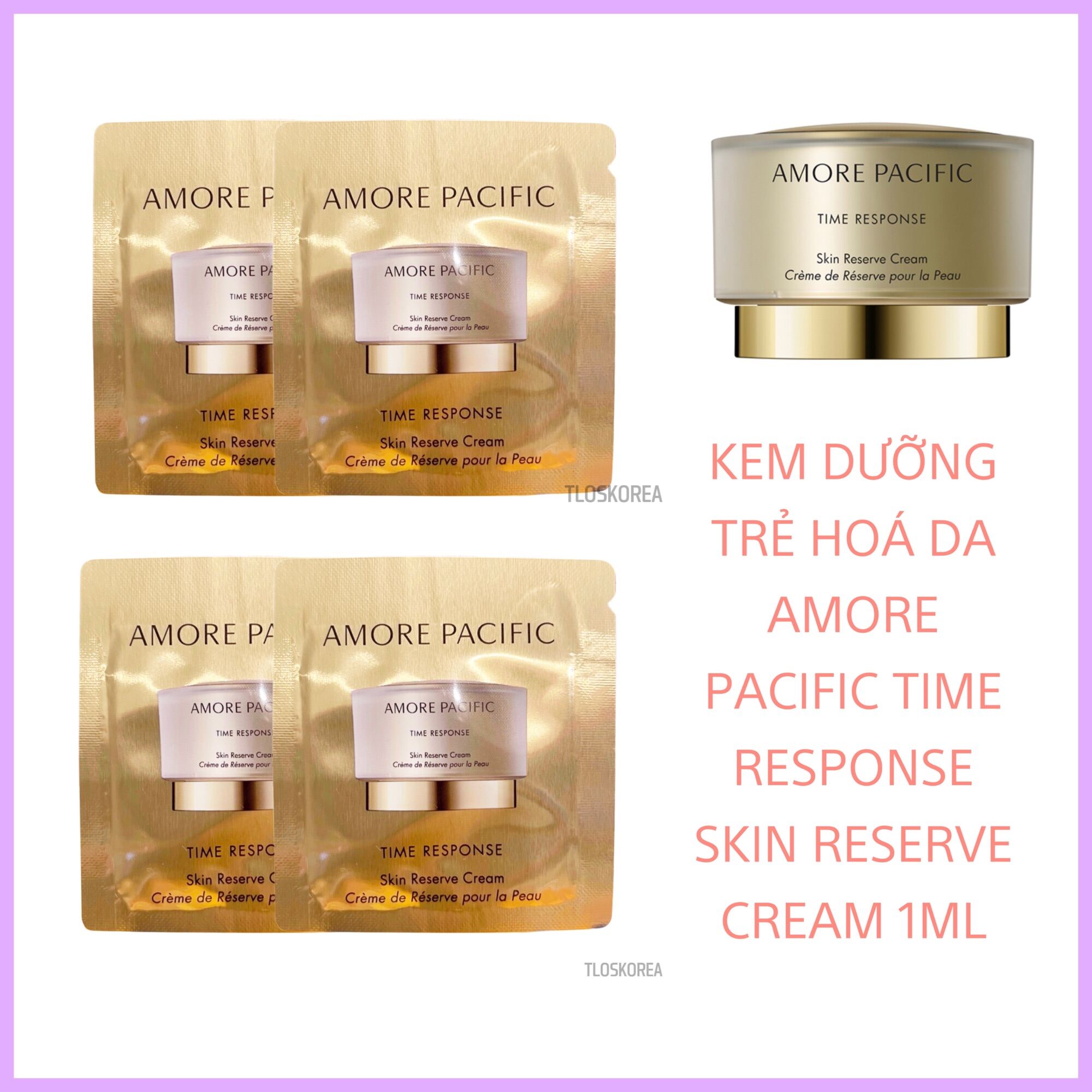 1 gói 10 Gói Kem Dưỡng Cao Cấp Amore Pacific Time Response Skin Reserve
