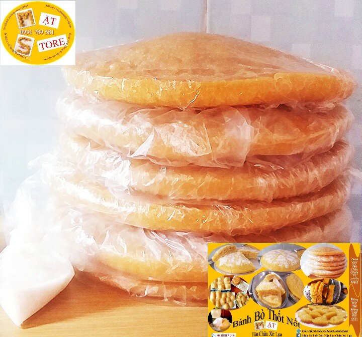 Bánh Bò Thốt Nốt Cốt Dừa Tân Châu Xứ Lụa chính gốc