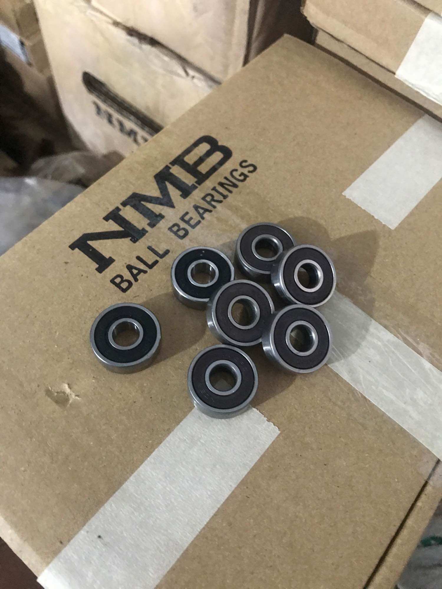 Combo 10 Vòng bi 608-RS NMB mới hàng Singapo KT: (8x22x7mm), vòng bi ván trượt