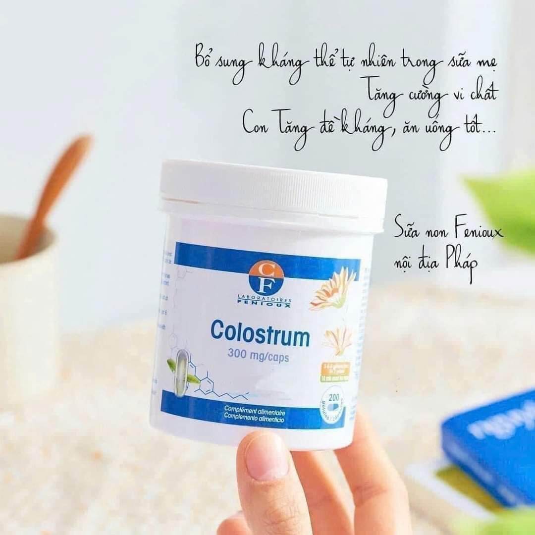 Sữa non Pháp Fenioux Colostrum hộp 200 viên
