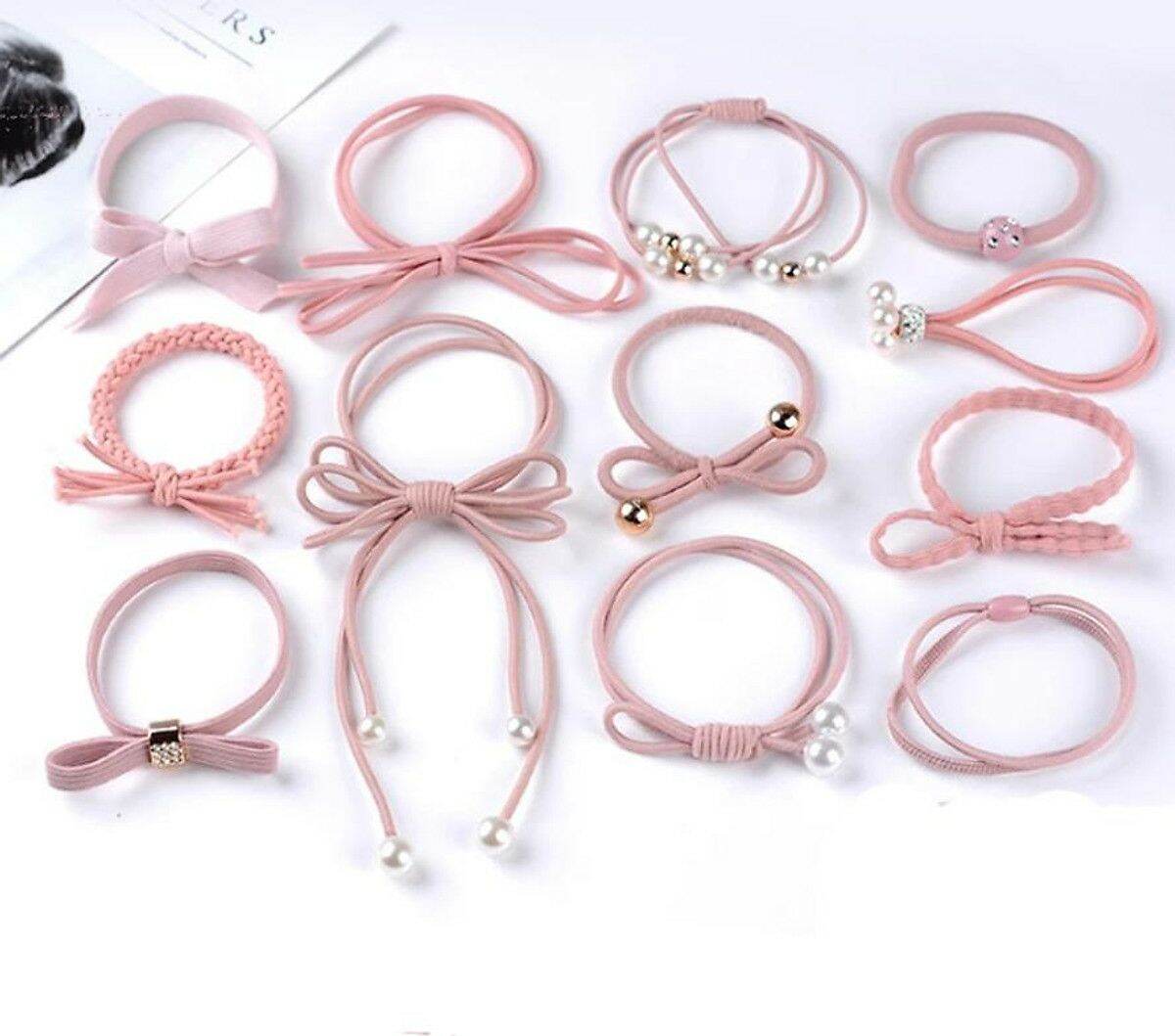 Bộ 12 thun cột tóc Hàn Quốc