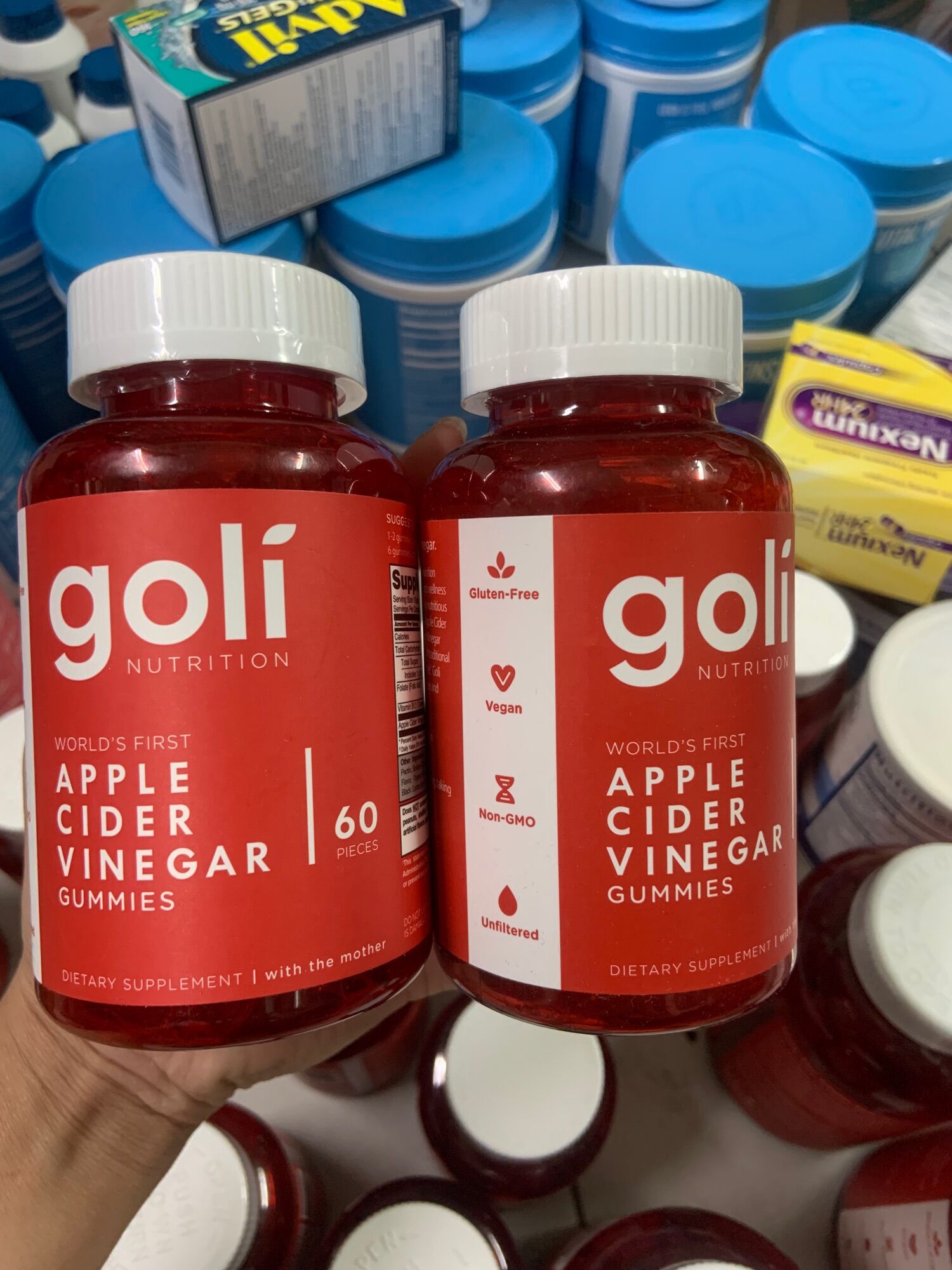 Kẹo dẻo giấm táo goli 60viên hàng mỹ