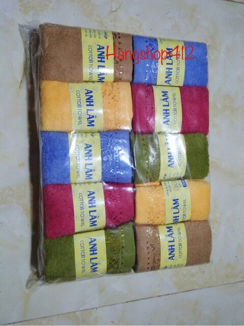 khăn rửa mặt sợi bông siêu mềm mịn ( Anh Lâm)