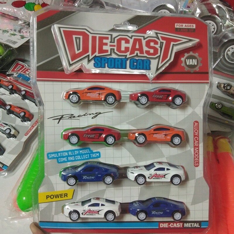 Bộ 8 chiếc xe ô tô mini bằng sắt