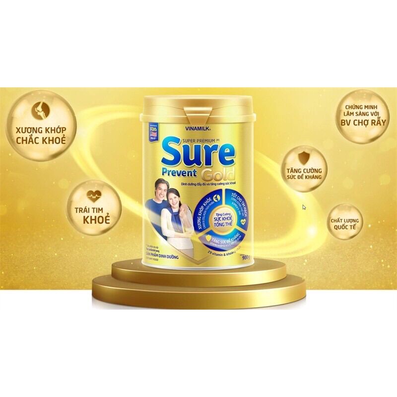 [HCM]Sữa bột Sure Prevent lon 900g