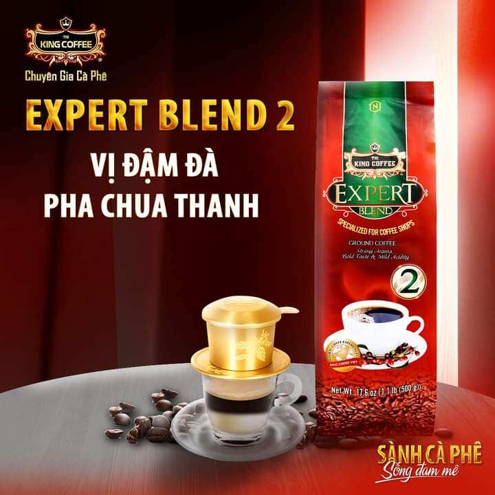 Cà phê rang xay TNI King Coffee Expert Blend 2 _500g