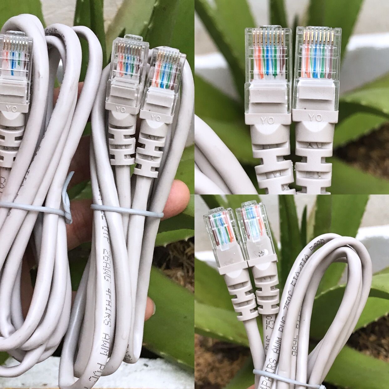 Dây mạng lan dài 1.5m bấm sẵn 2 đầu cat 5e dây mạng internet bóc máy xịn tốt chất lượng