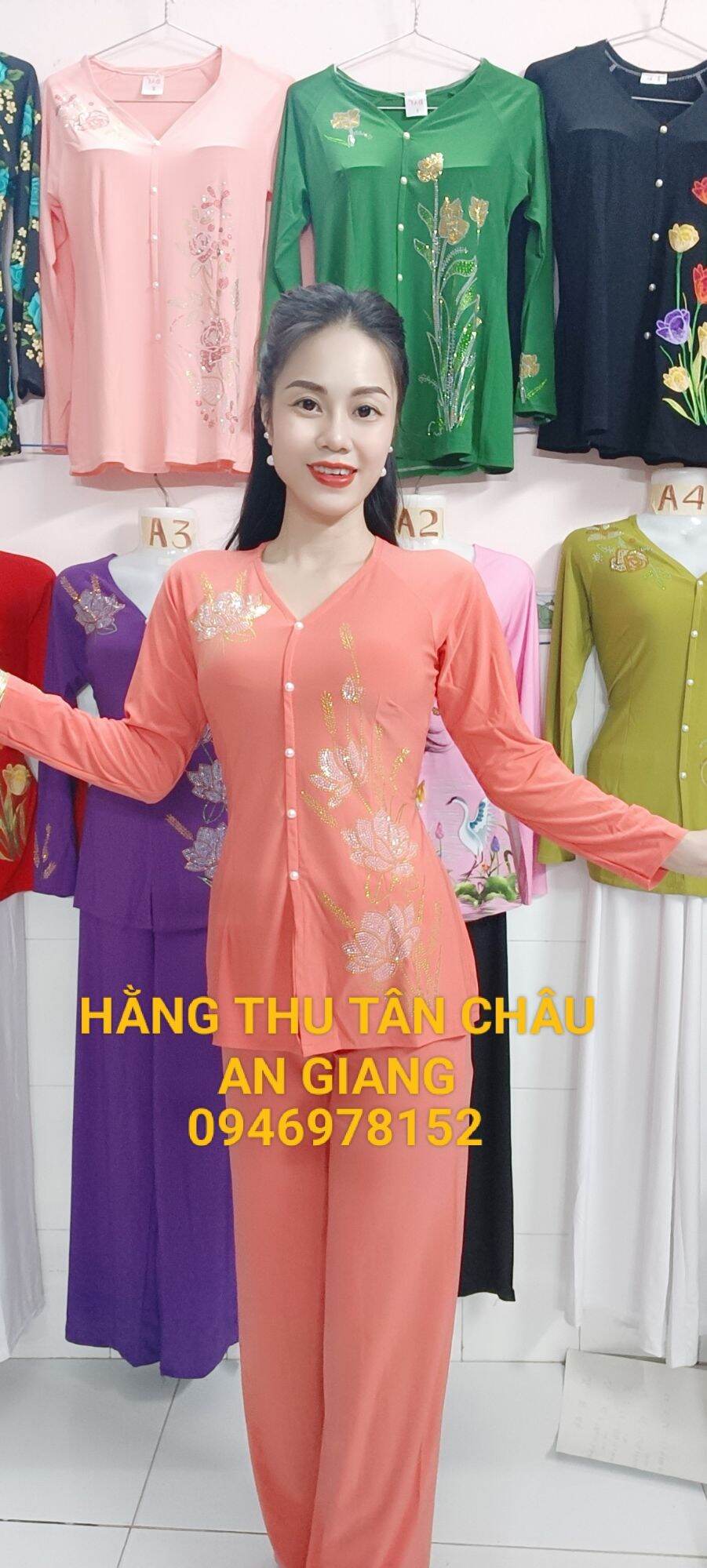 BỘ BÀ BA ĐÍNH ĐÁ BÔNG LÚA (BÁN CẢ BỘ ÁO QUẦN CÙNG MÀU)