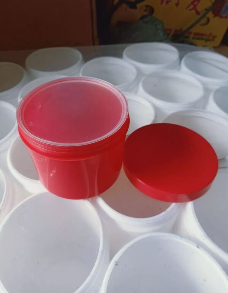 Hủ đựng kem 500g màu đỏ