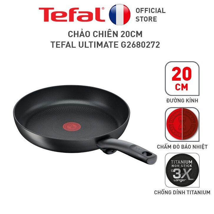 Bộ 2 chảo chiên tefal tefal ultimate 20-28