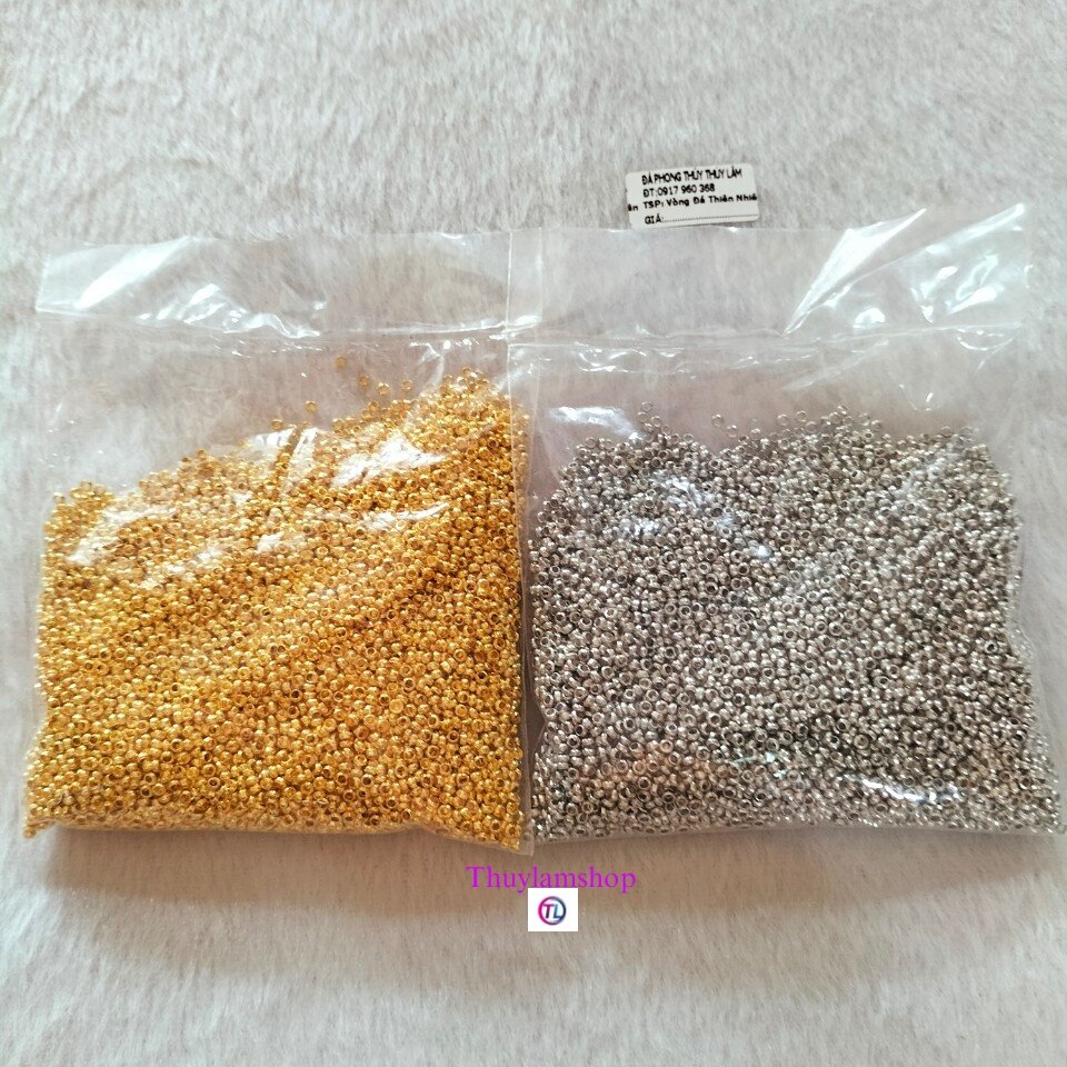 500 viên bi kẹp dây nối đầu khoá làm vòng handmade