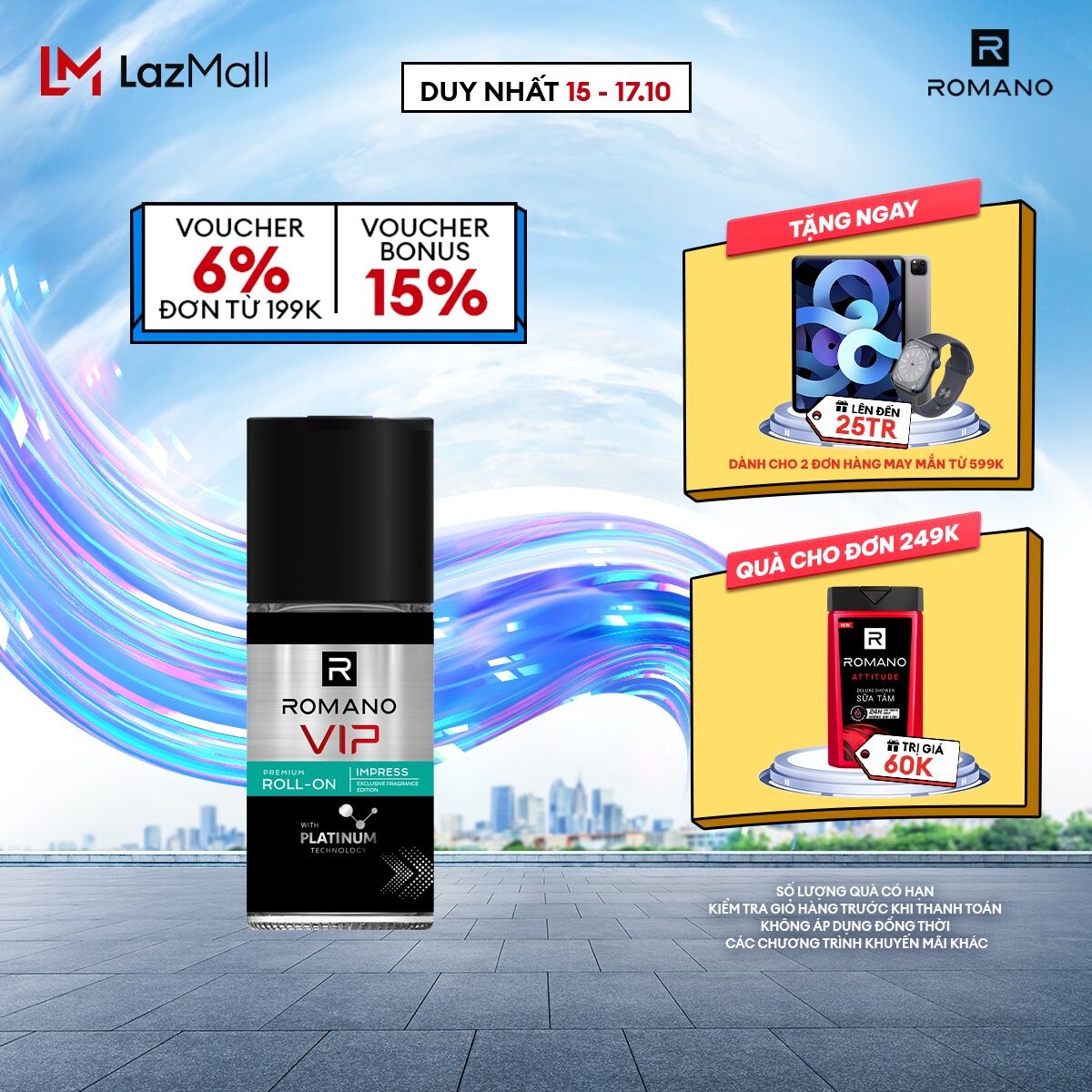 Lăn khử mùi Romano VIP IMPRESS 50ML