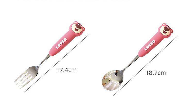 Bộ muỗng nĩa Gấu Dâu cực đẹp