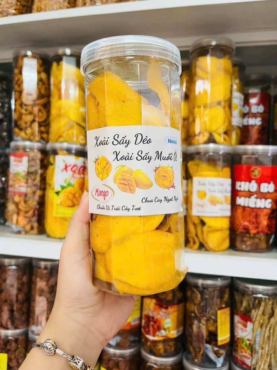 XOÀI SẤY DẺO/ MUỐI ỚT 500gr
