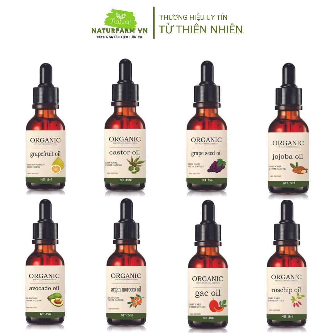 Dầu thầu dầu nguyên chất hữu cơ ( dầu castor oil ) 15ML