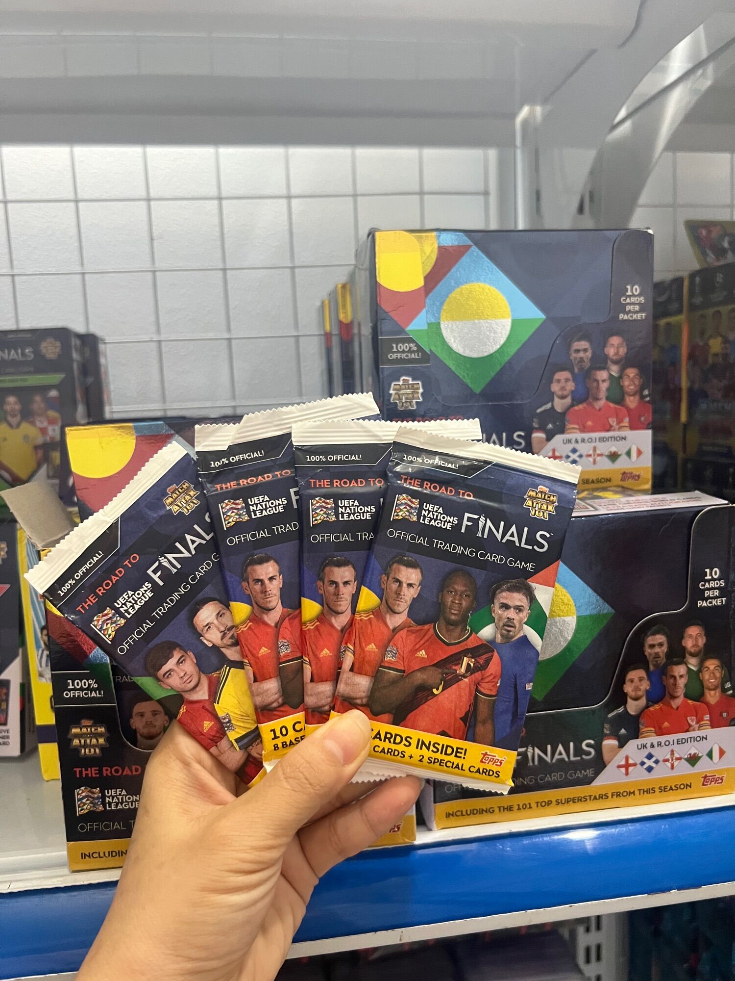 Gói thẻ lẻ pack lẻ match attax 101 uefa nation league mùa 22/23