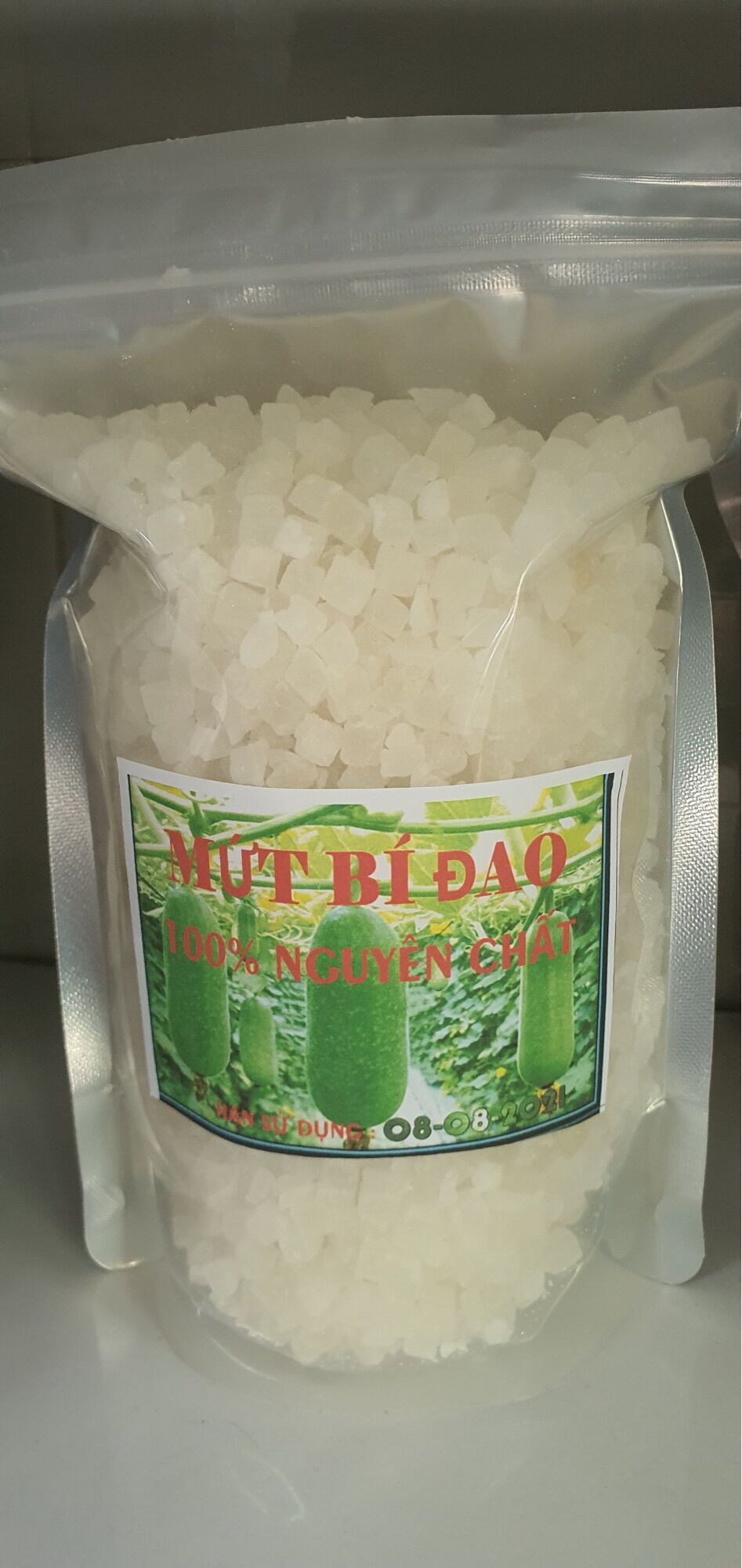 Mứt Bí cắt hạt lựu dùng làm nhân bánh trung thu 500gr-date luôn mới