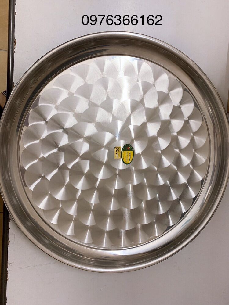 Mâm Tròn inox Việtcook Sezi