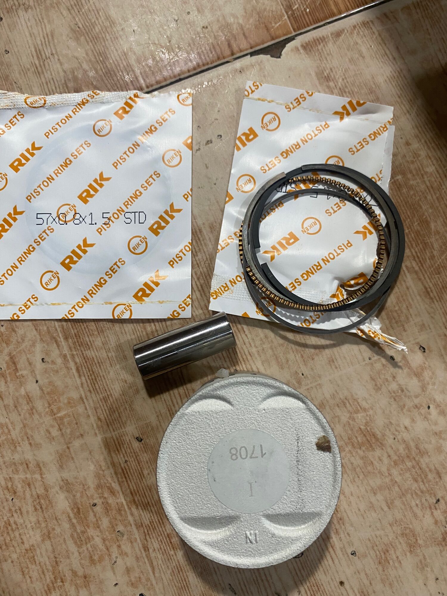 Bộ pitong bạc ắc phe 57mm exciter 150 STD