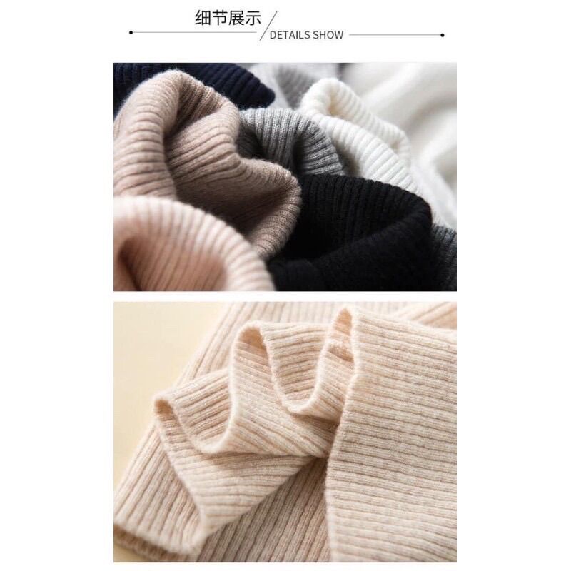 ÁO LEN CỔ LỌ CHO NỮ