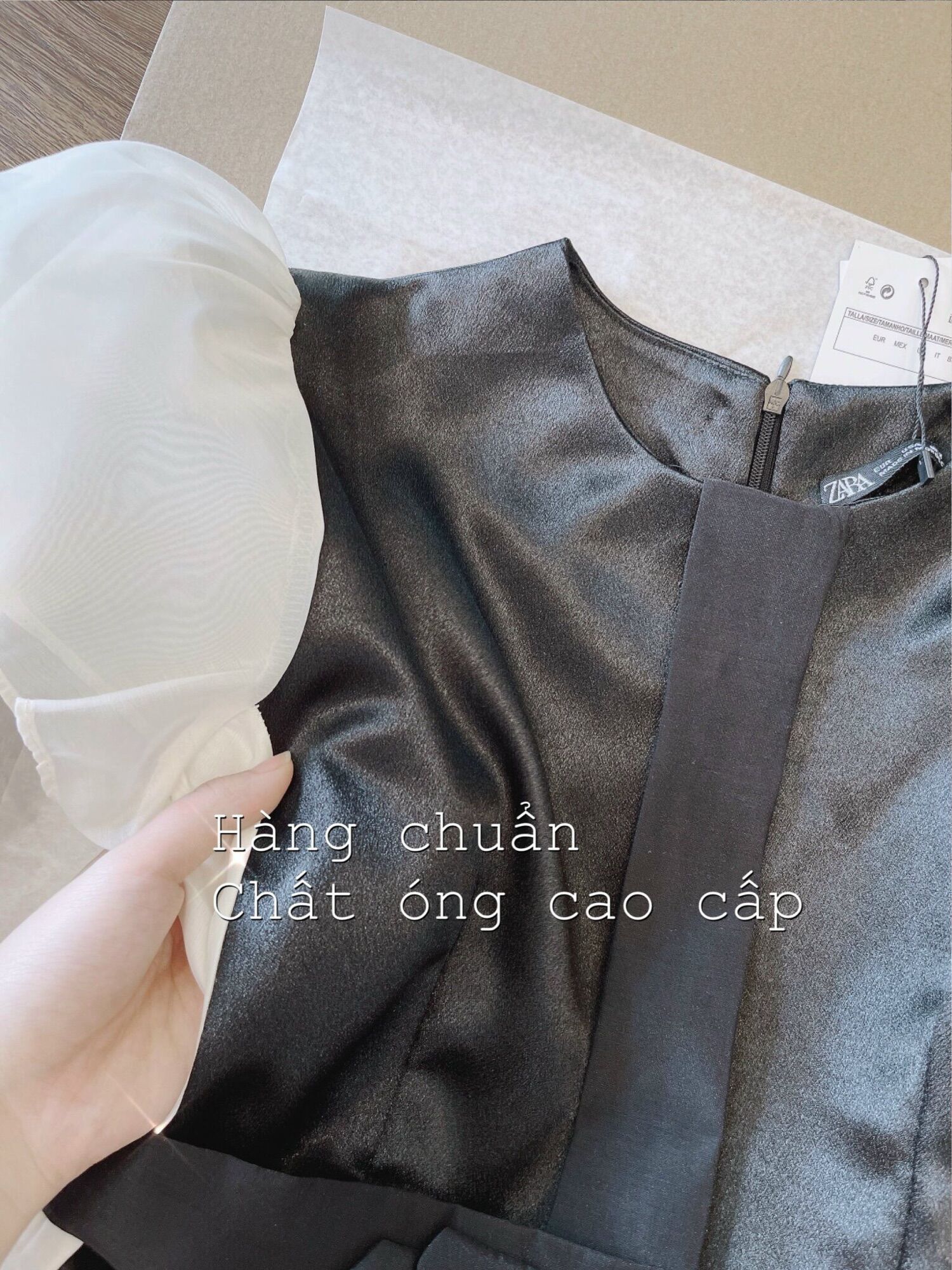 ÁO TAFTA PHỐI NƠ