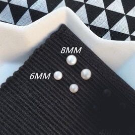 BÔNG TAI HẠT CHÂU XÁM, ĐEN, TRẮNG