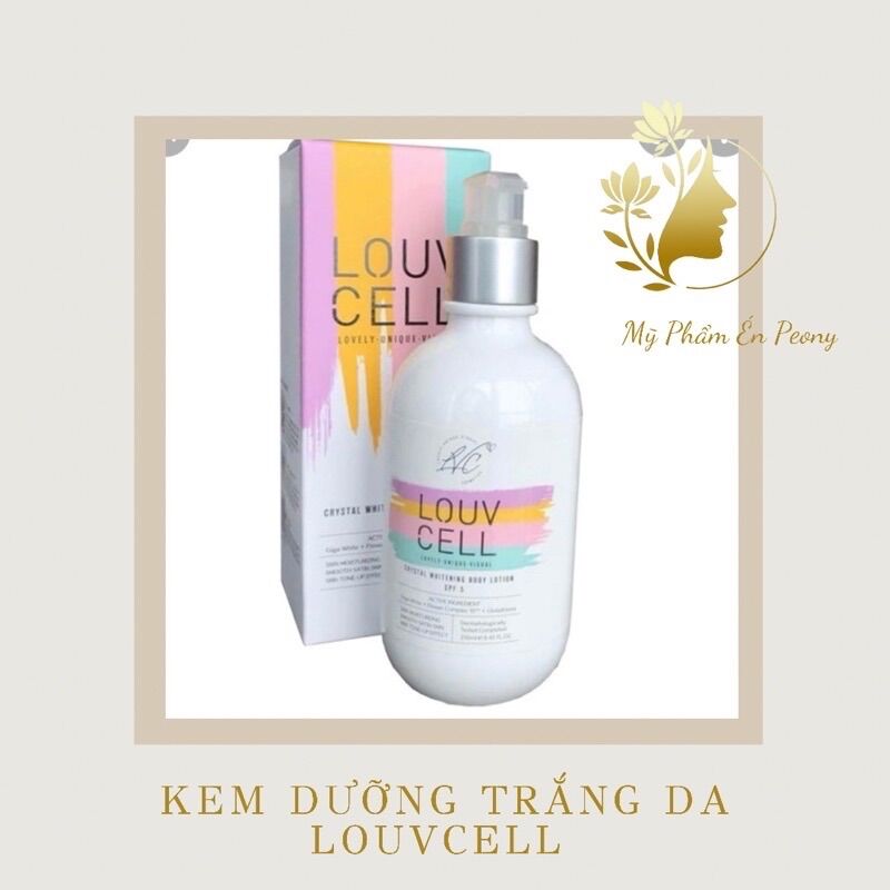 Sữa tắm trắng body louv cell hàn quốc, sữa dưỡng thể, sữa tắm trắng, nâng toner , dành cho cả da nhạy cảm chai 250ml