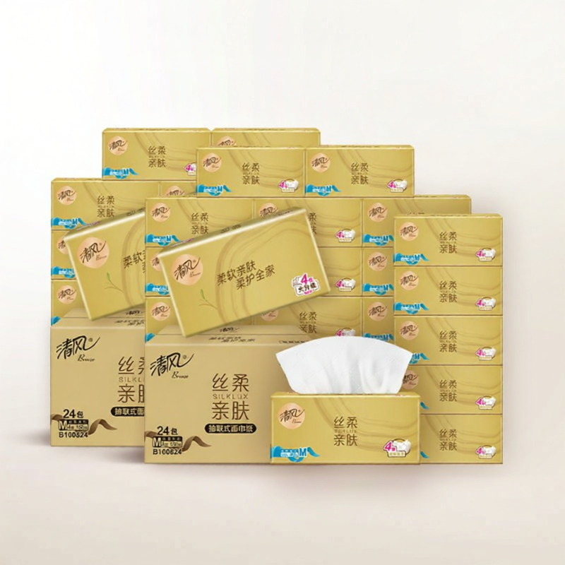 Silky Soft Tissue Paper 4 Layers 100 Sheets