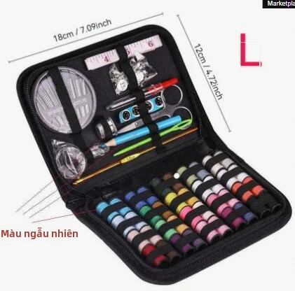 Bộ Dụng Cụ May Vá 10 Món Có Ngăn Đựng Có Khóa Kéo - Hộp Đựng Kim Chỉ Kéo Dụng Cụ Chăm Sóc Vải Vóc Cần Thiết Cho Gia Đình Và Vườn.