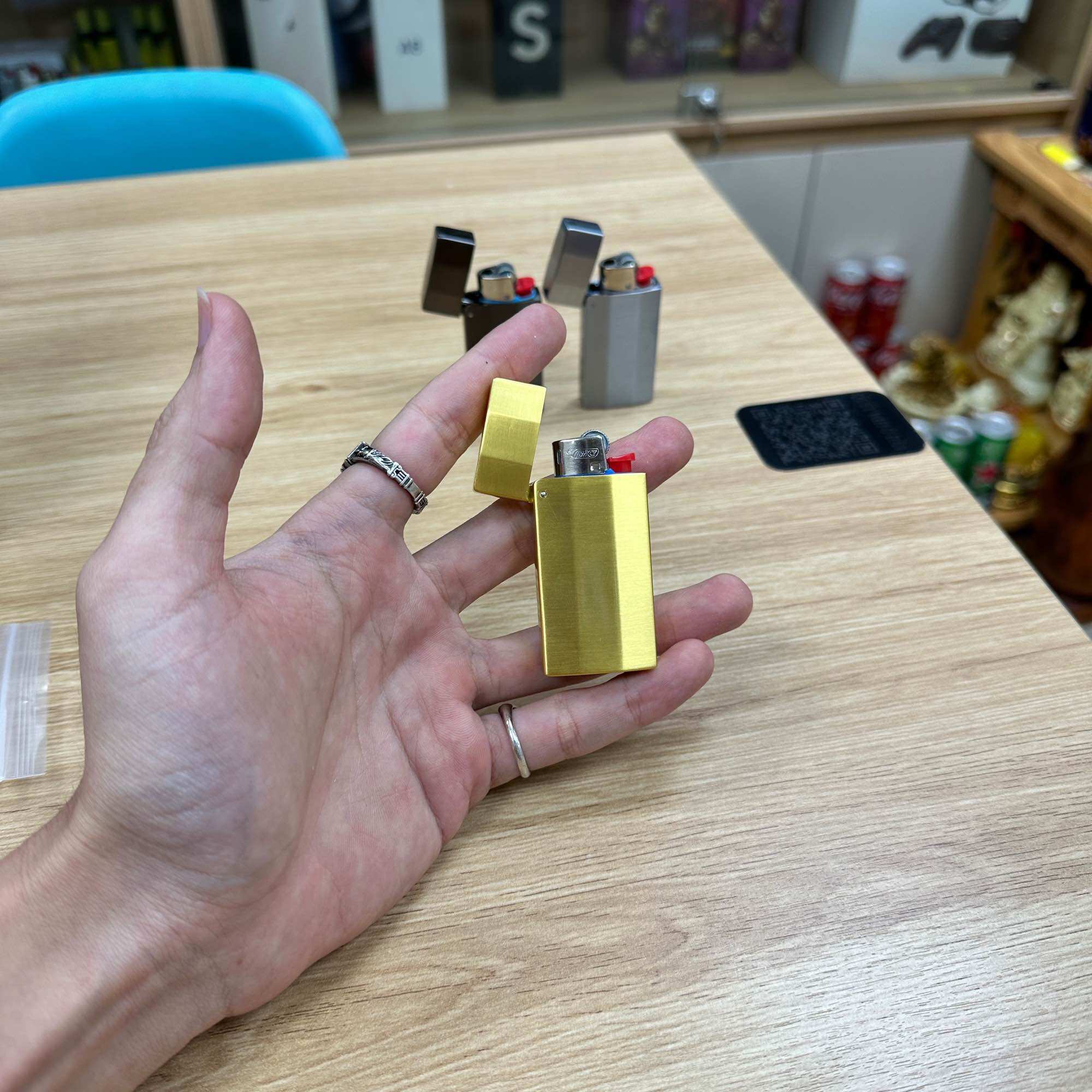 Vỏ Bật Lửa Bic j5 Mini - Kiểu Dáng Zippo - Kèm Ruột