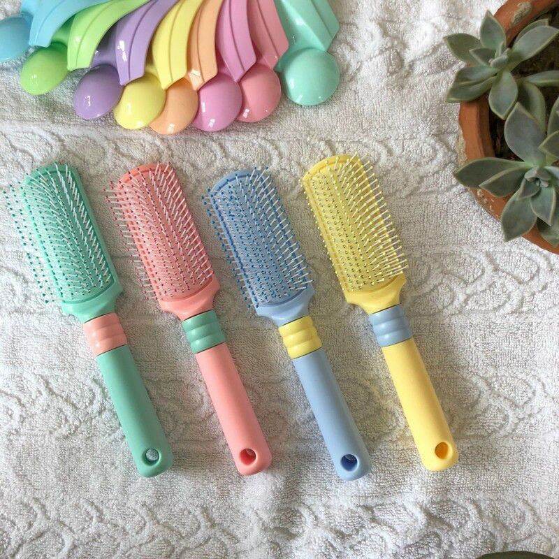 Lược chải tóc nửa mặt gai nhiều màu sắc