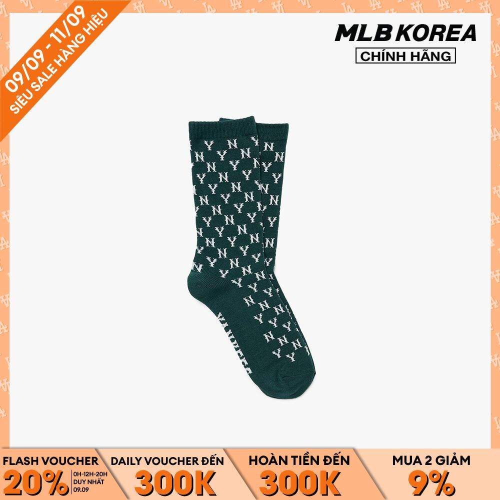 MLB - Vớ cổ cao unisex Classic Monogram 3ASOMM12N-50GND