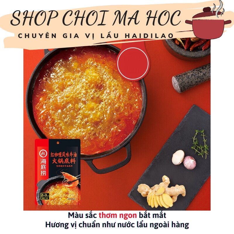 Gia vị lẩu Haidilao vị tôm cay