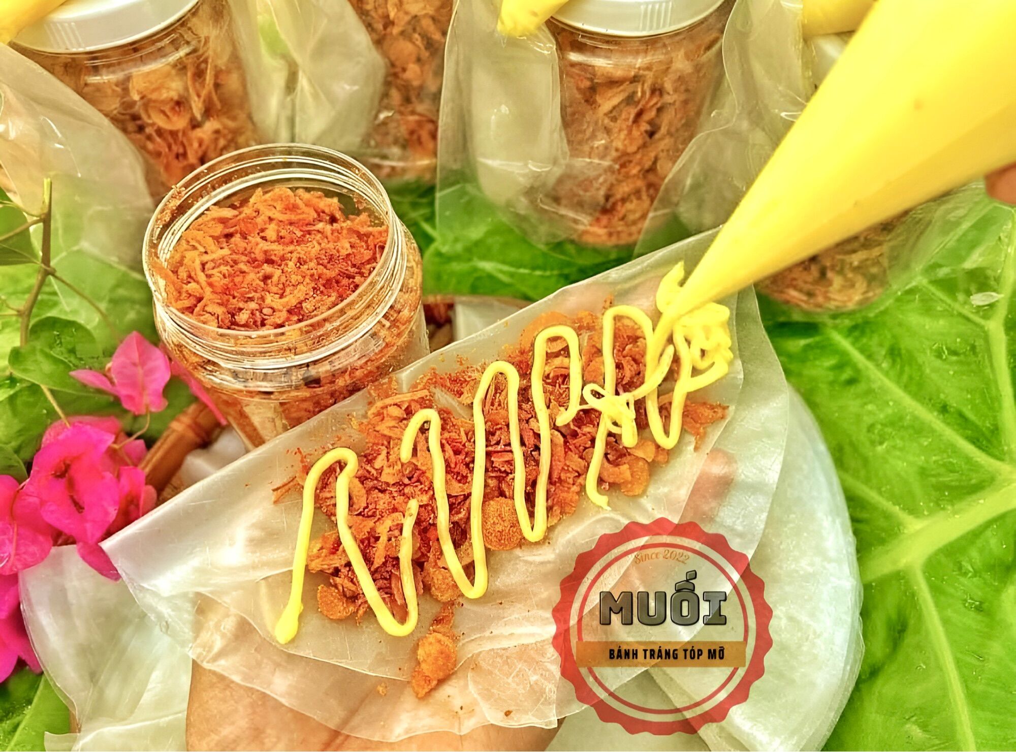 Combo 200g bánh tráng phơi sương + 200g hành phi muối ruốc + 100g bơ béo