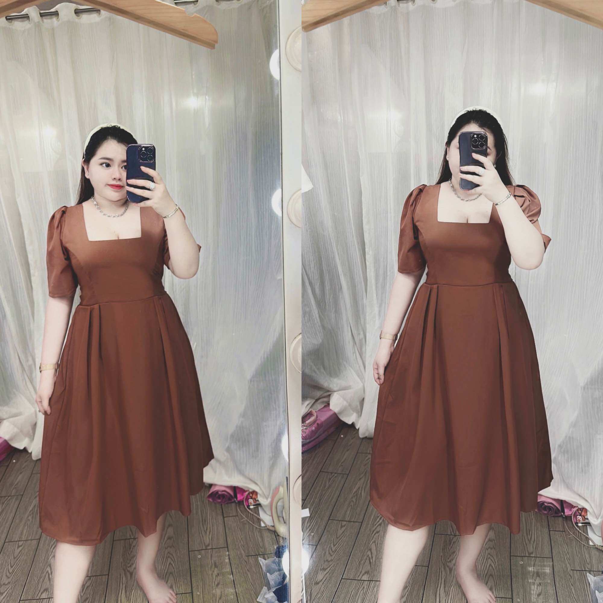 [Bigsize 65-90kg] Đầm cổ điển