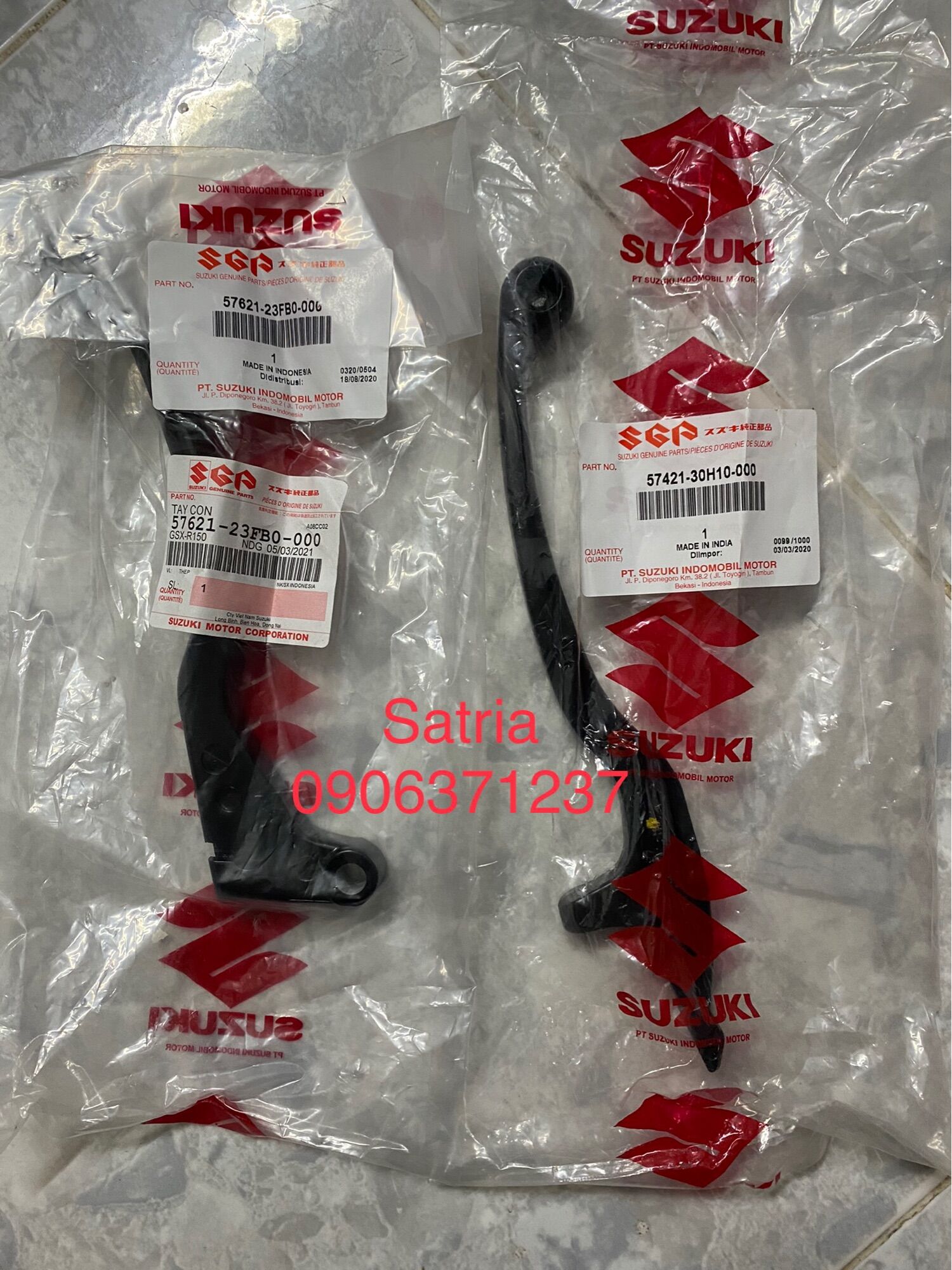 Cặp tay thắng xe Satria/ Raider Zin hãng