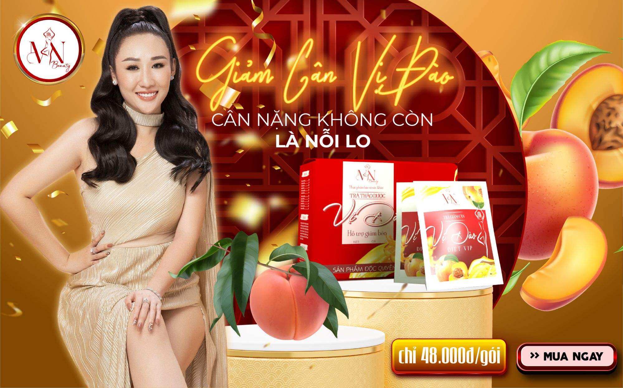 Trà giảm cân vị đào