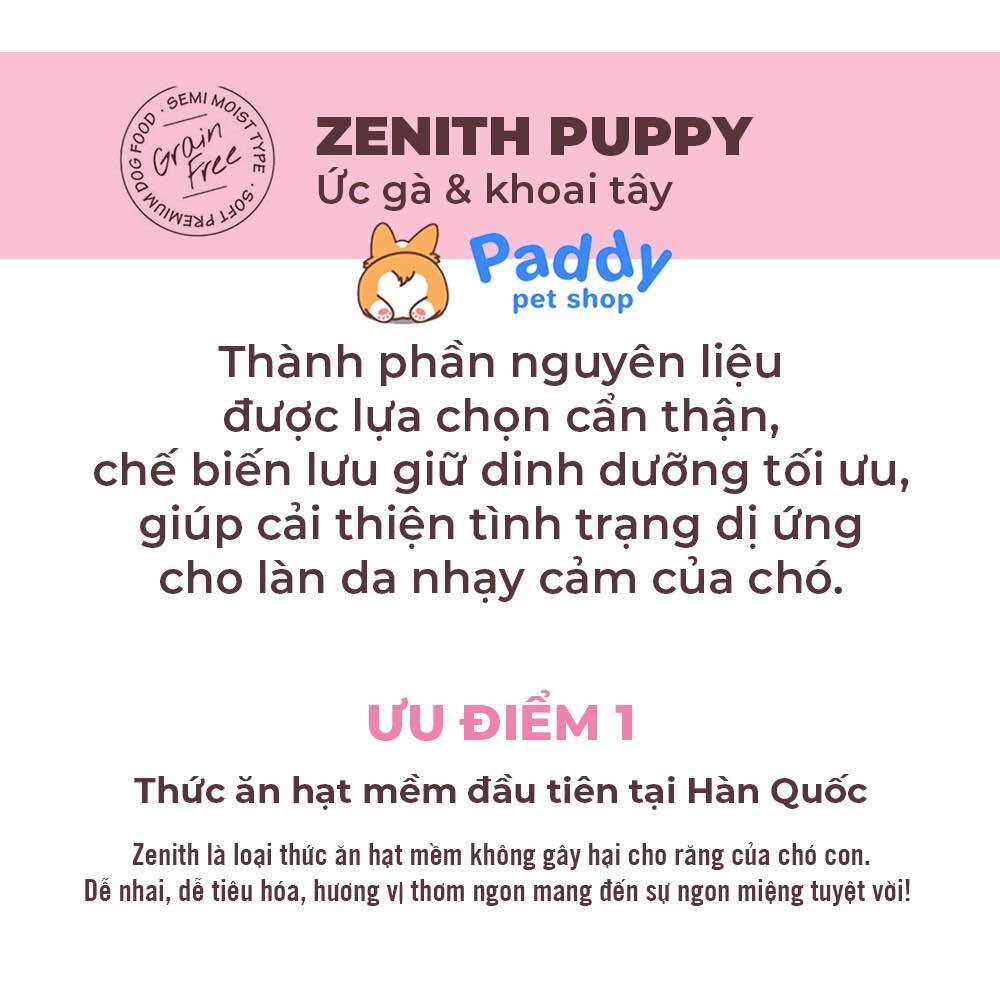 Hạt Mềm Cho Chó Con Zenith Puppy