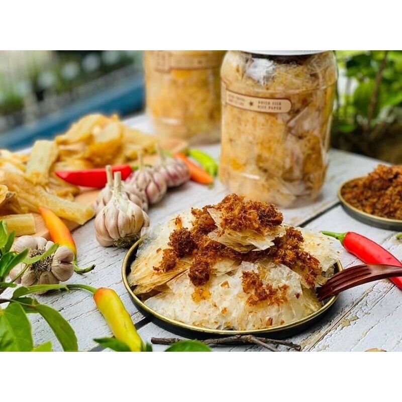 Bánh Tráng Tôm Cháy Tỏi Bự Chà Bá