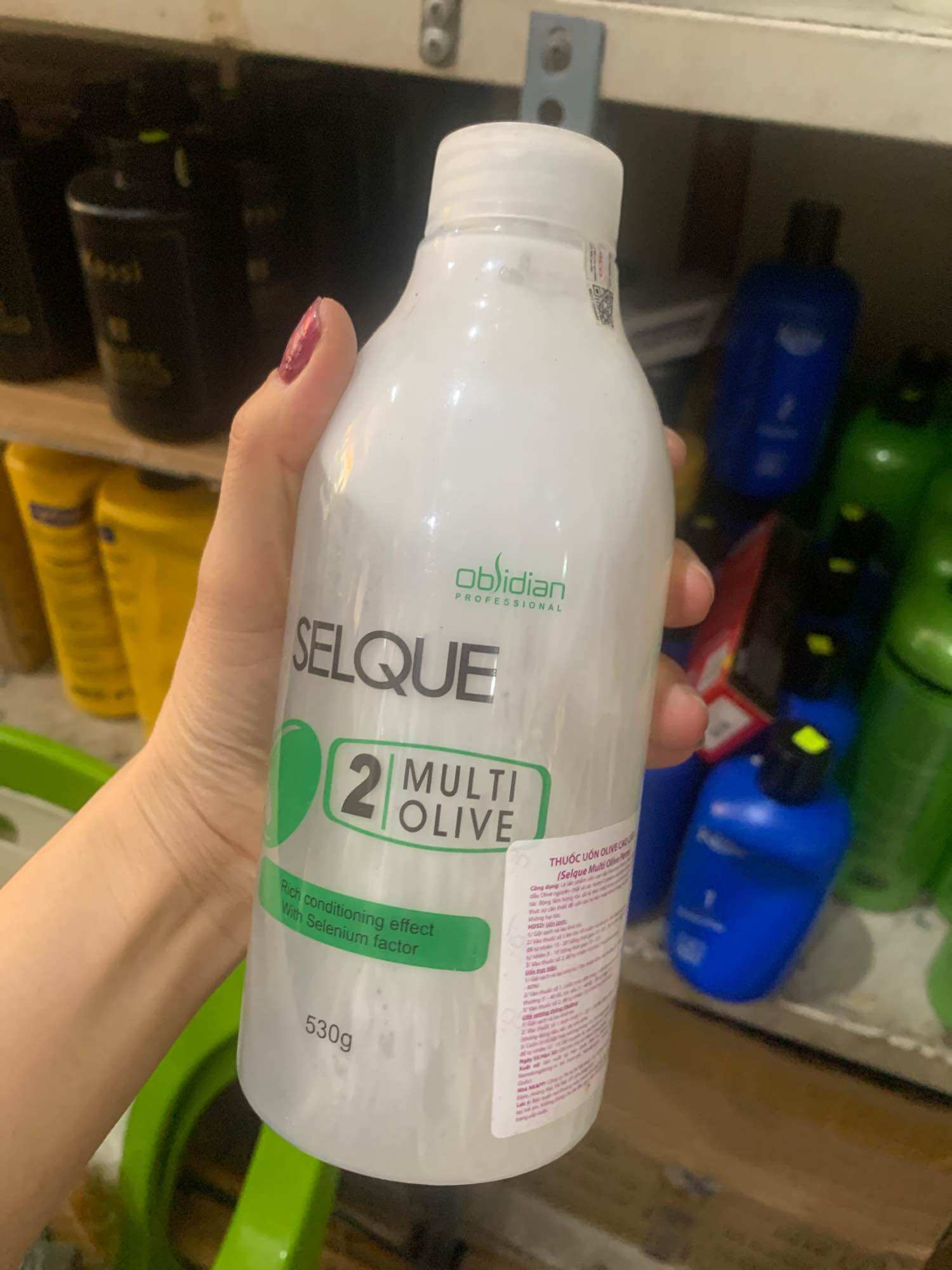 Cặp uốn  tóc obsidian seque multi olive 500ml