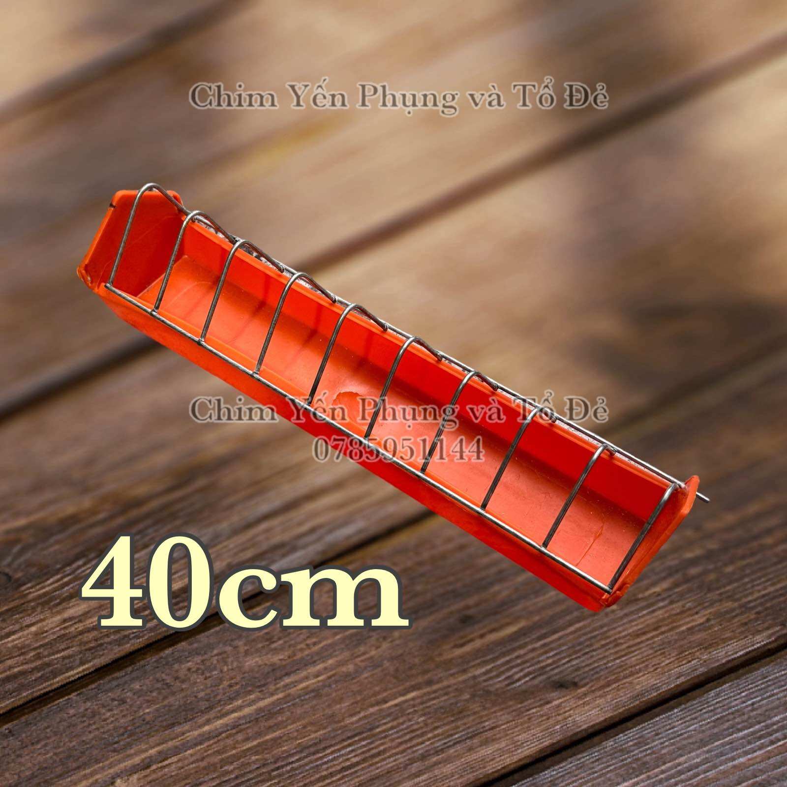 Máng ăn dài 40cm chống bới cho Gia Cầm • Gà Kiểng • Bồ Câu.