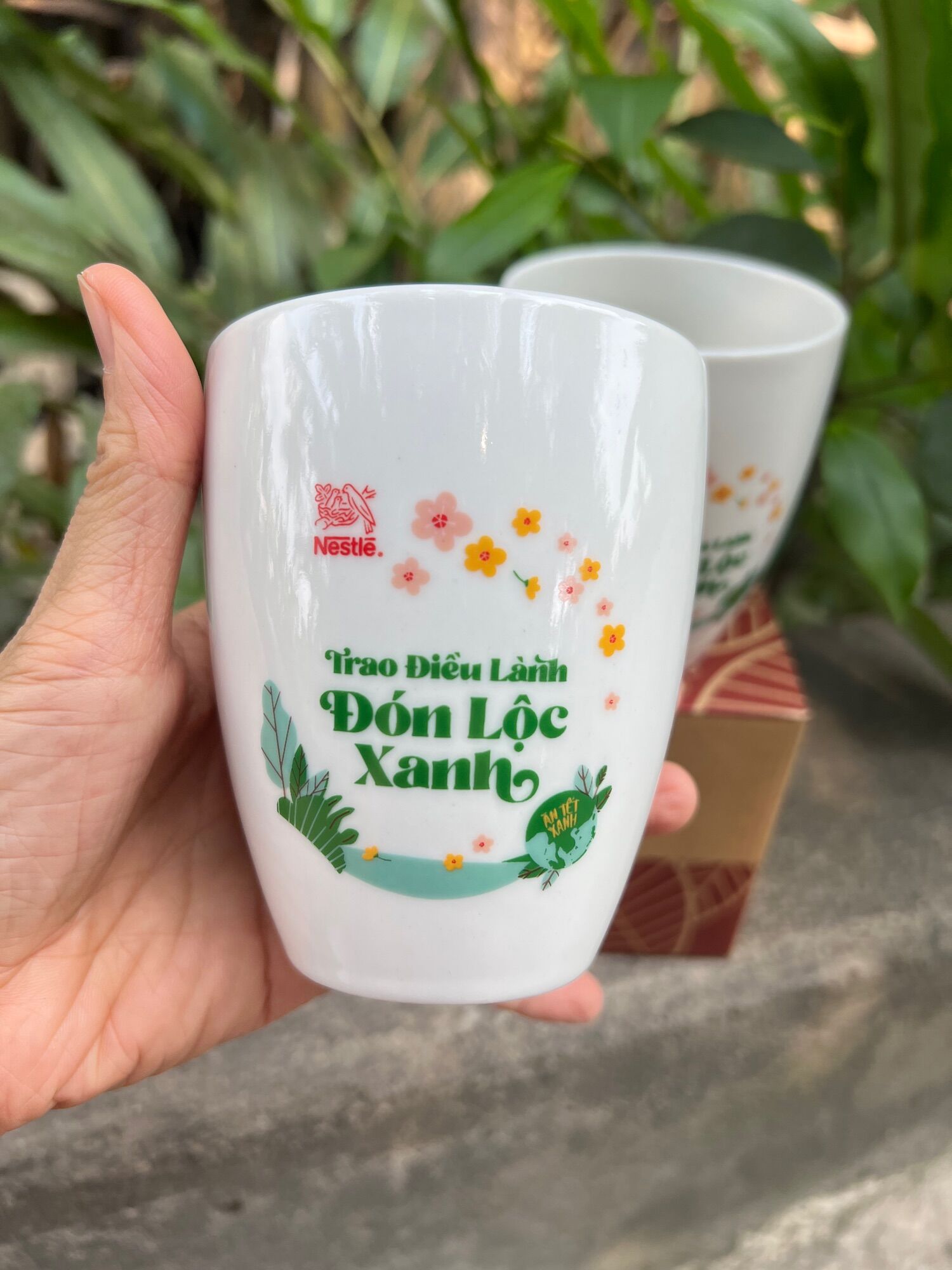Bộ 2 ly sứ cao cấp Donghwa