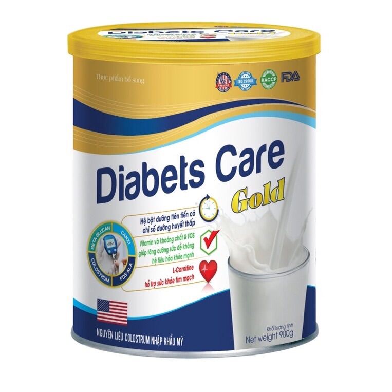 Hộp 900g Sữa tiểu đường Diabets Care Gold dùng được cho người huyết áp tim mạch tăng cường đề kháng [ Diabet Care Gold ]