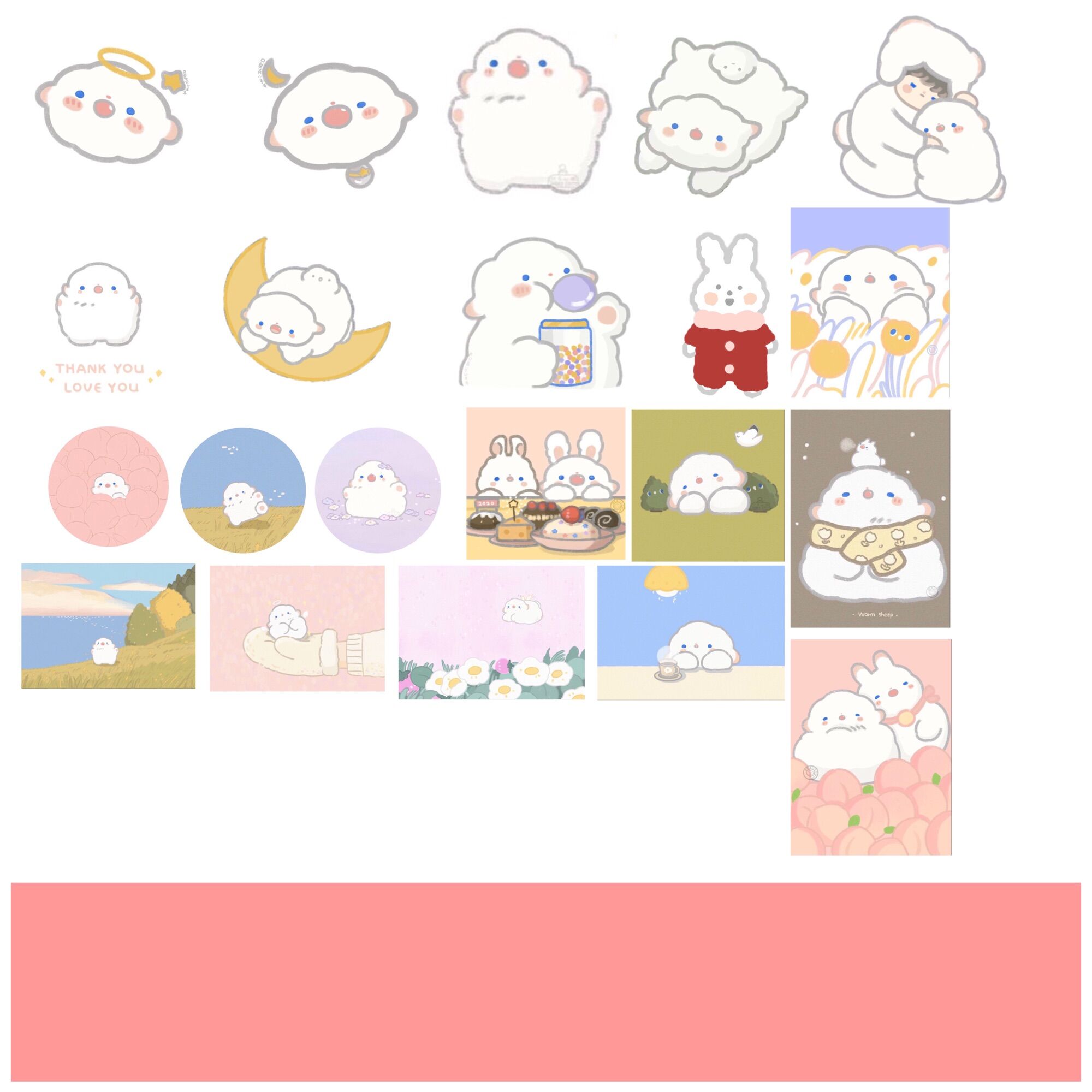 Set 20 miếng dán sticker trang trí sổ